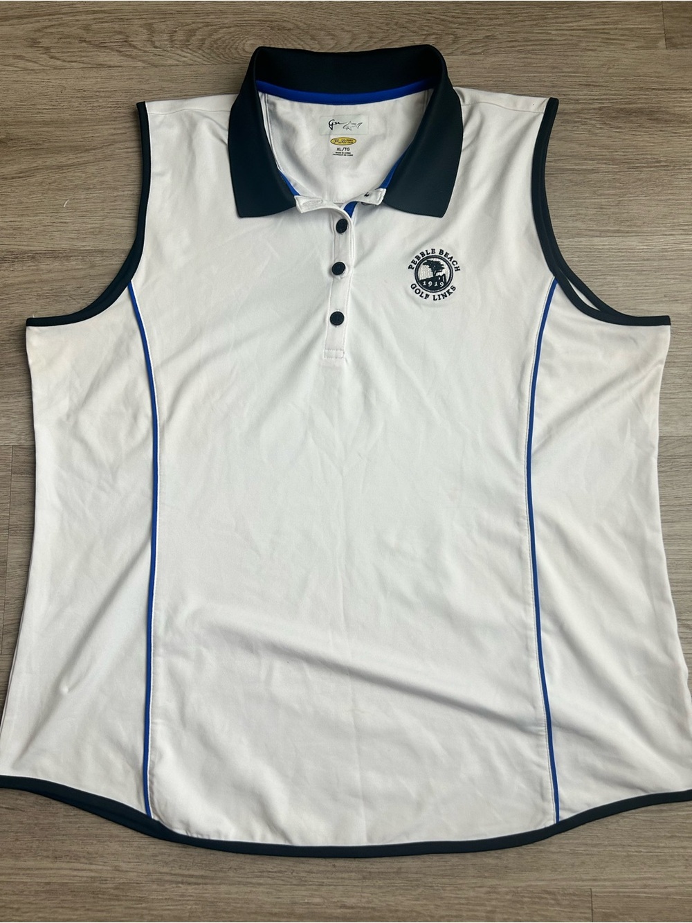 Greg Norman PLAY Pebble Beach Golf Links Sleeveless Polo